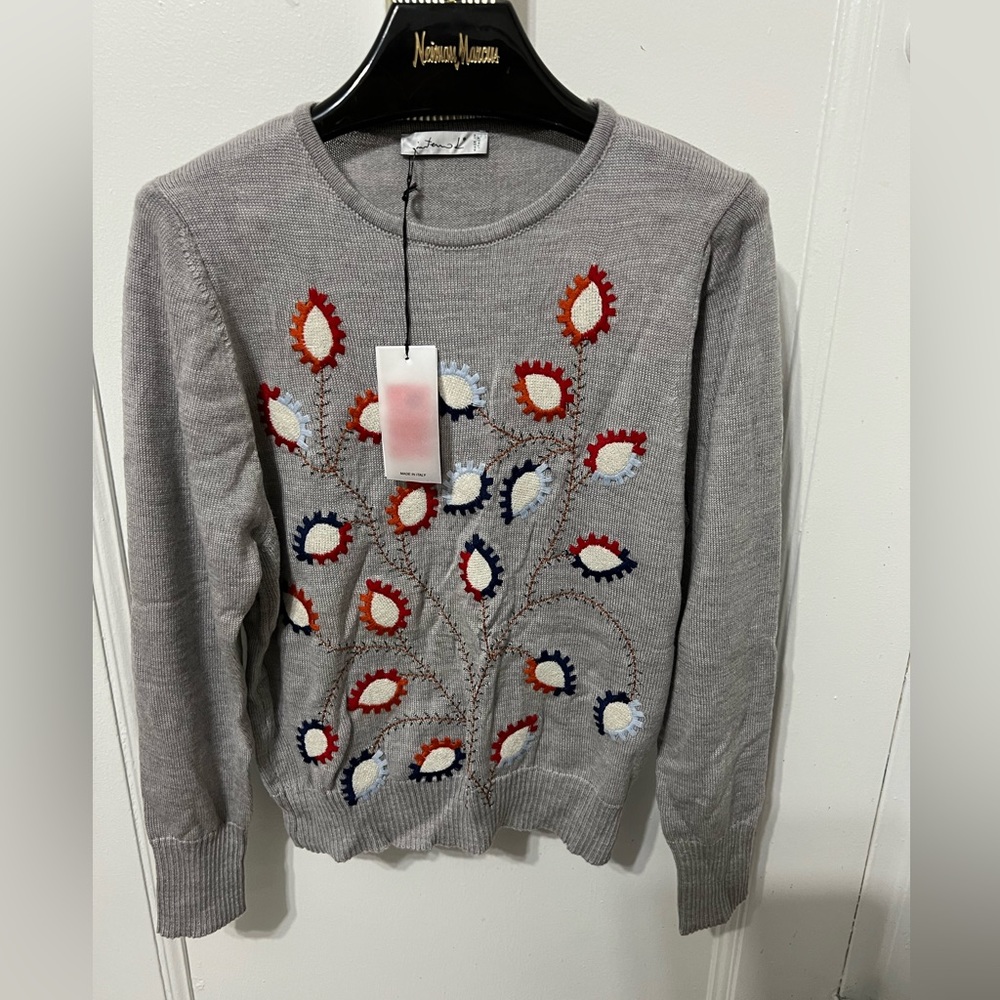 ITALY NEW EMDROIDERY SWEATER